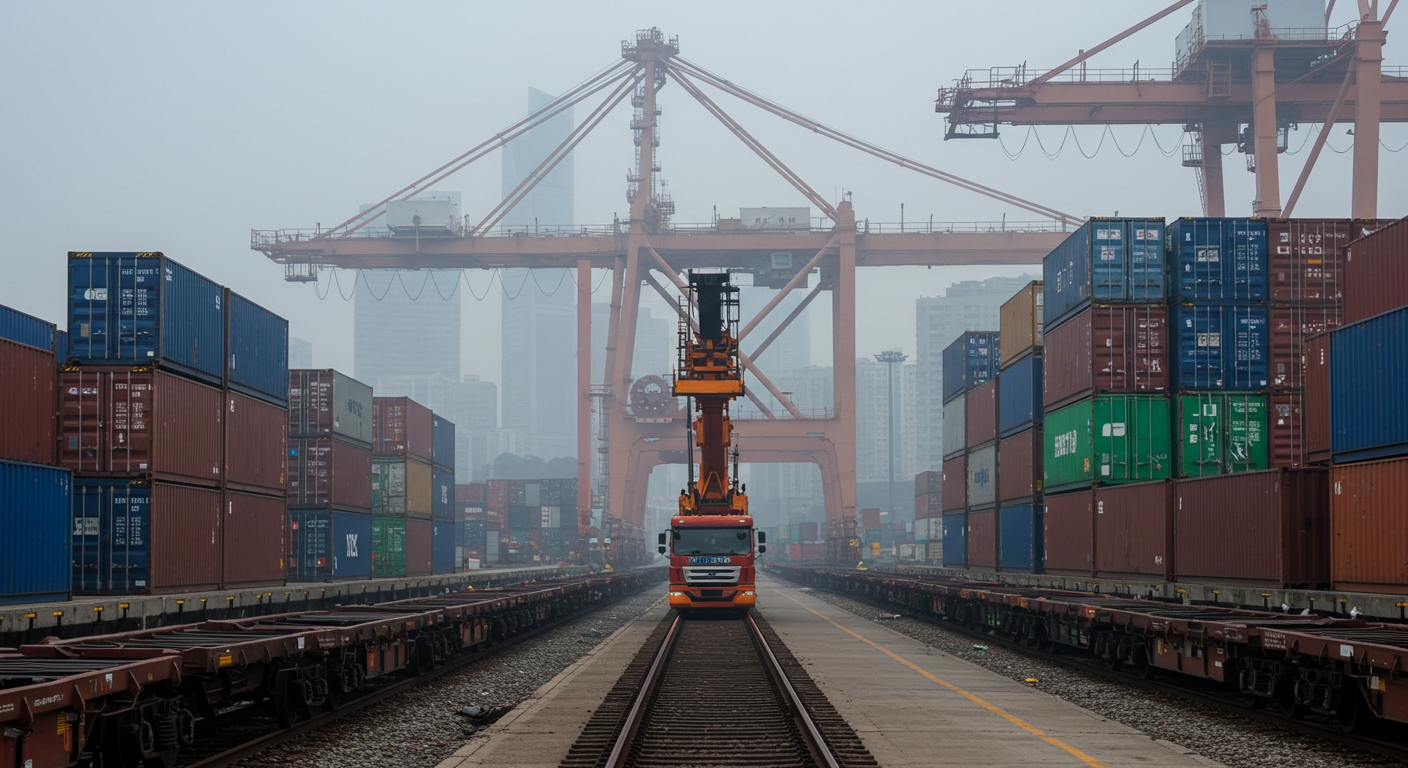 Современный склад в Китае с работниками и проверкой качества товаров