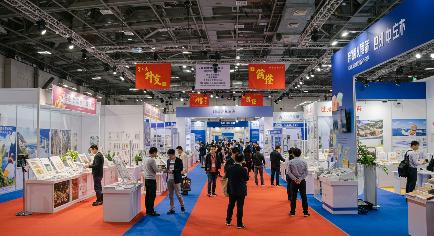 Современный склад в Китае с работниками и товарами для экспорта