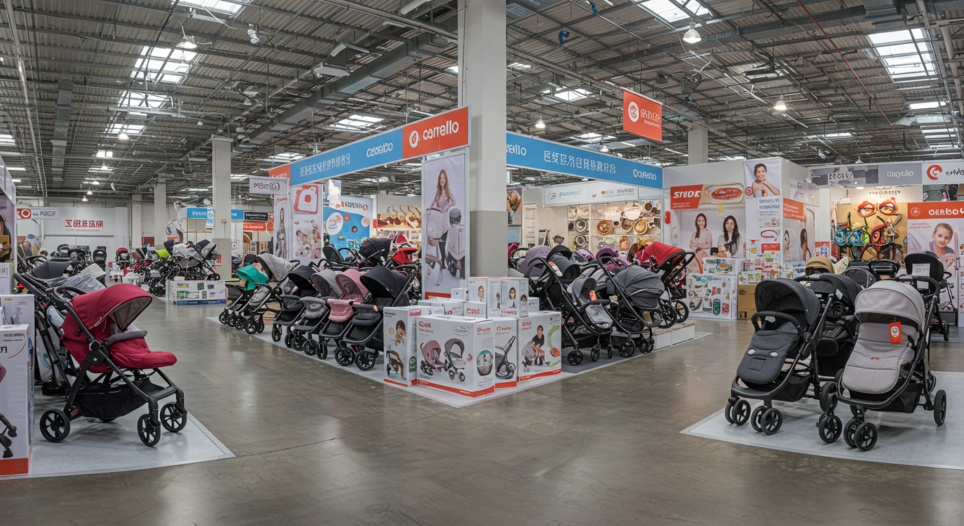 Сравнение традиционного рынка в ТЯК и современного завода в Китае с колясками