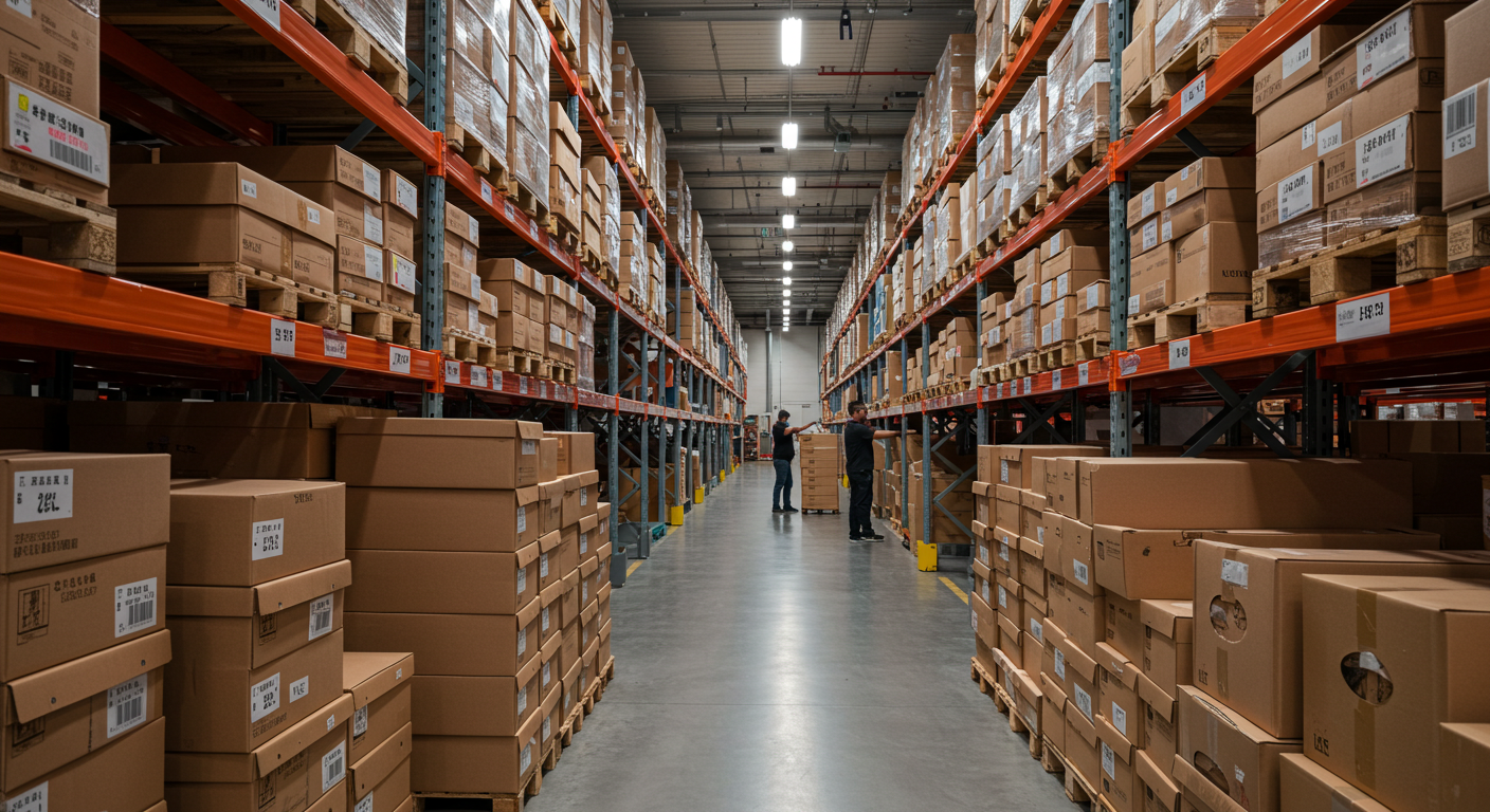 Торговая точка на Садоводе с разнообразным женским бельем