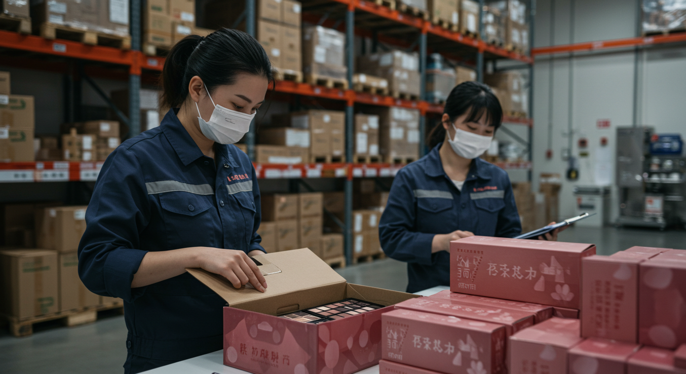 Торговая точка оптовой косметики с корейскими и китайскими товарами на Садоводе