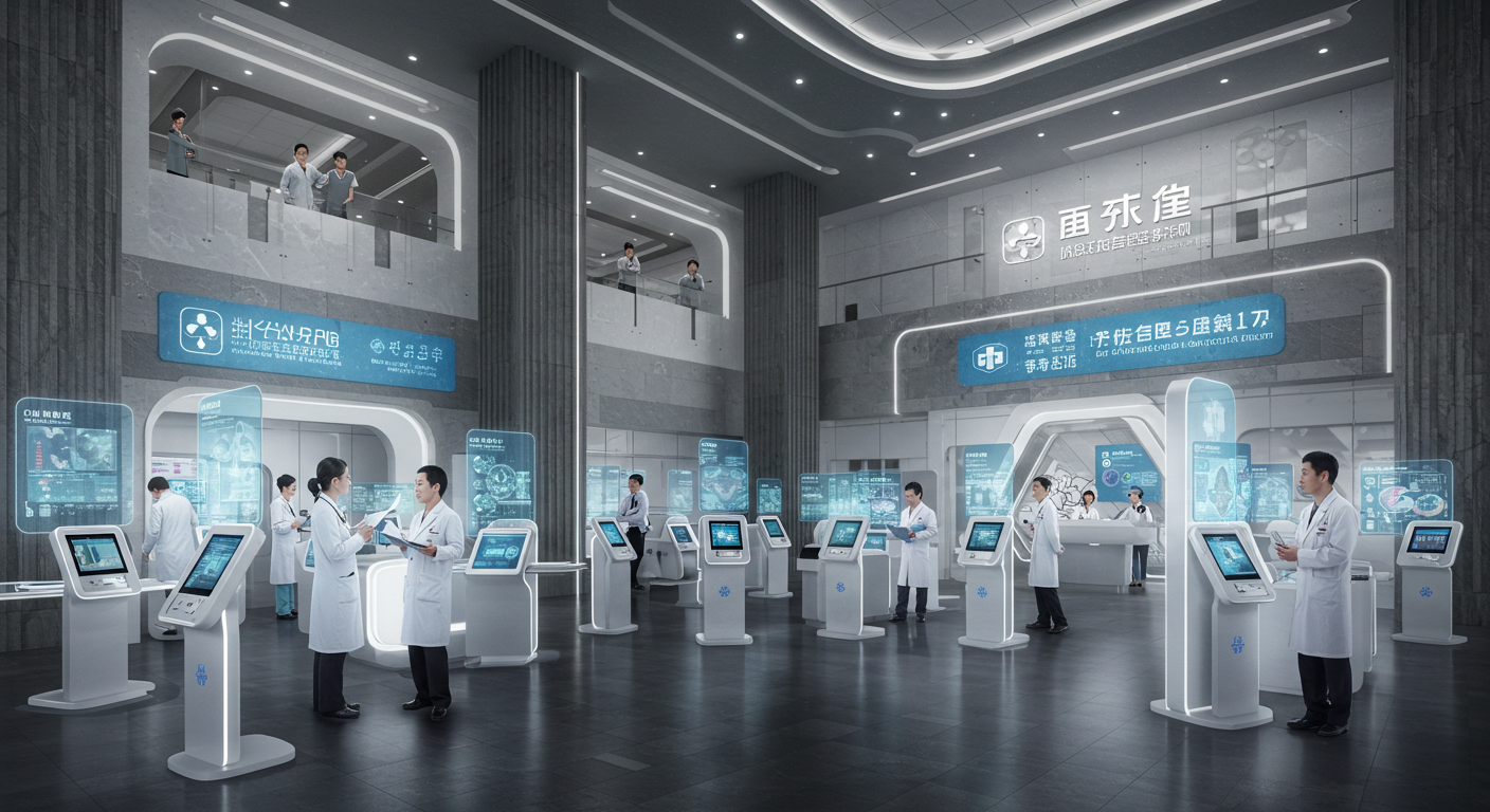 Цифровой медицинский кампус в Китае с умной больницей и лабораторией ИИ диагностики
