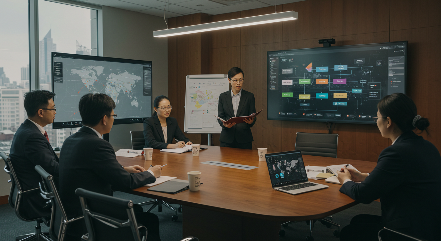 Уличный рынок в Китае с мобильными платежами и QR-кодами