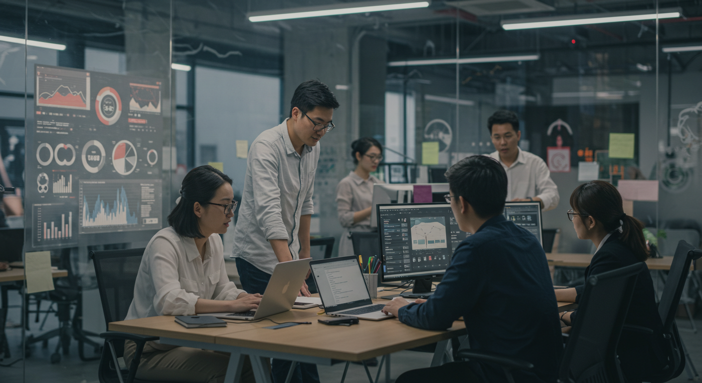 Улица с молодежными покупателями, интересующимися экологичными продуктами в Китае.