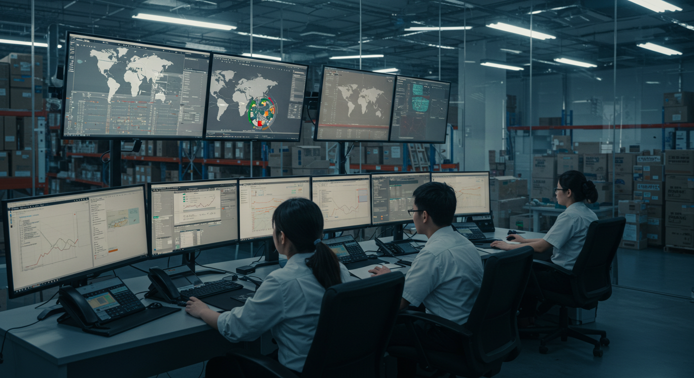 Упаковочный цех с работниками, сортирующими товары для Wildberries и Ozon