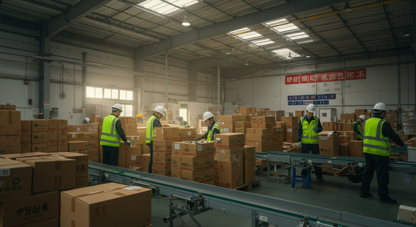 Видеозвонок между российским предпринимателем и китайским поставщиком в офисе