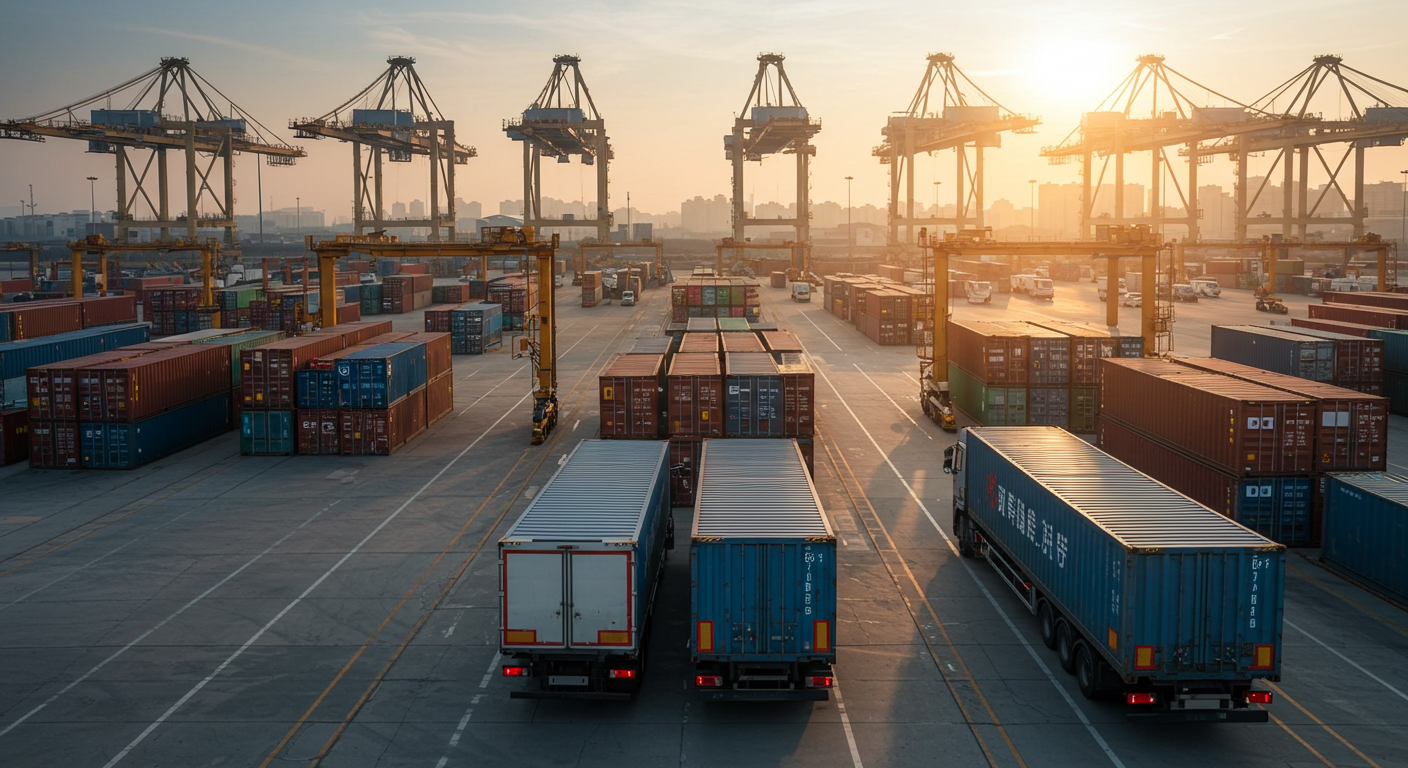 Внутри высокотехнологичной фабрики в Китае, сборка станков с роботами и конвейерами