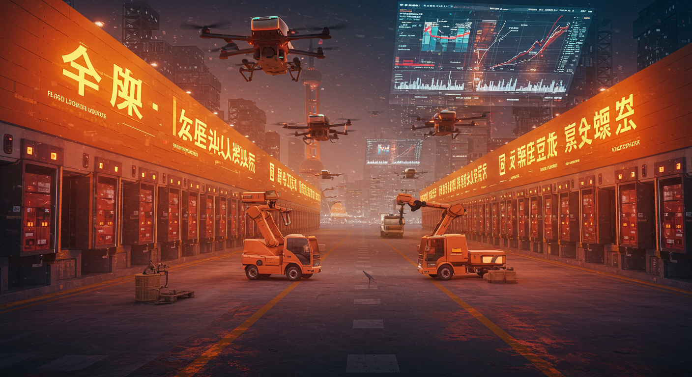 Выставка китайской электронной коммерции с демонстрацией ИИ и автоматизации логистики