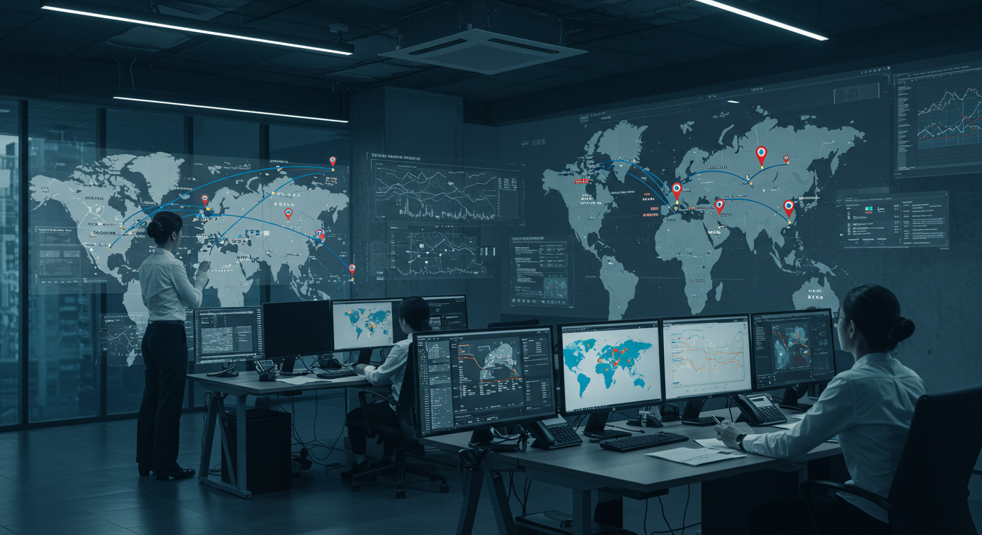 Загруженный терминал авиаперевозок в аэропорту Пудун, Шанхай