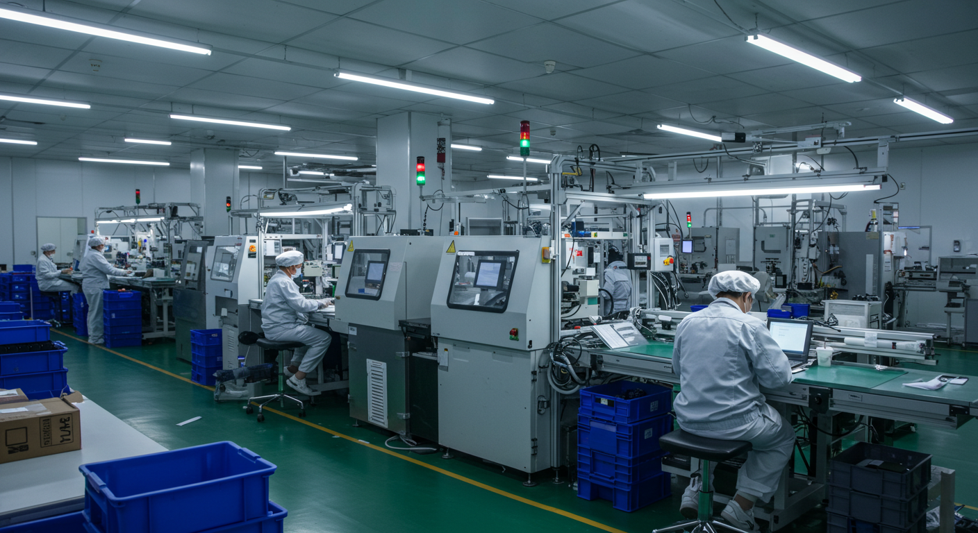 Занятый логистический узел в Китае с контейнерами и движением грузовиков и поездов