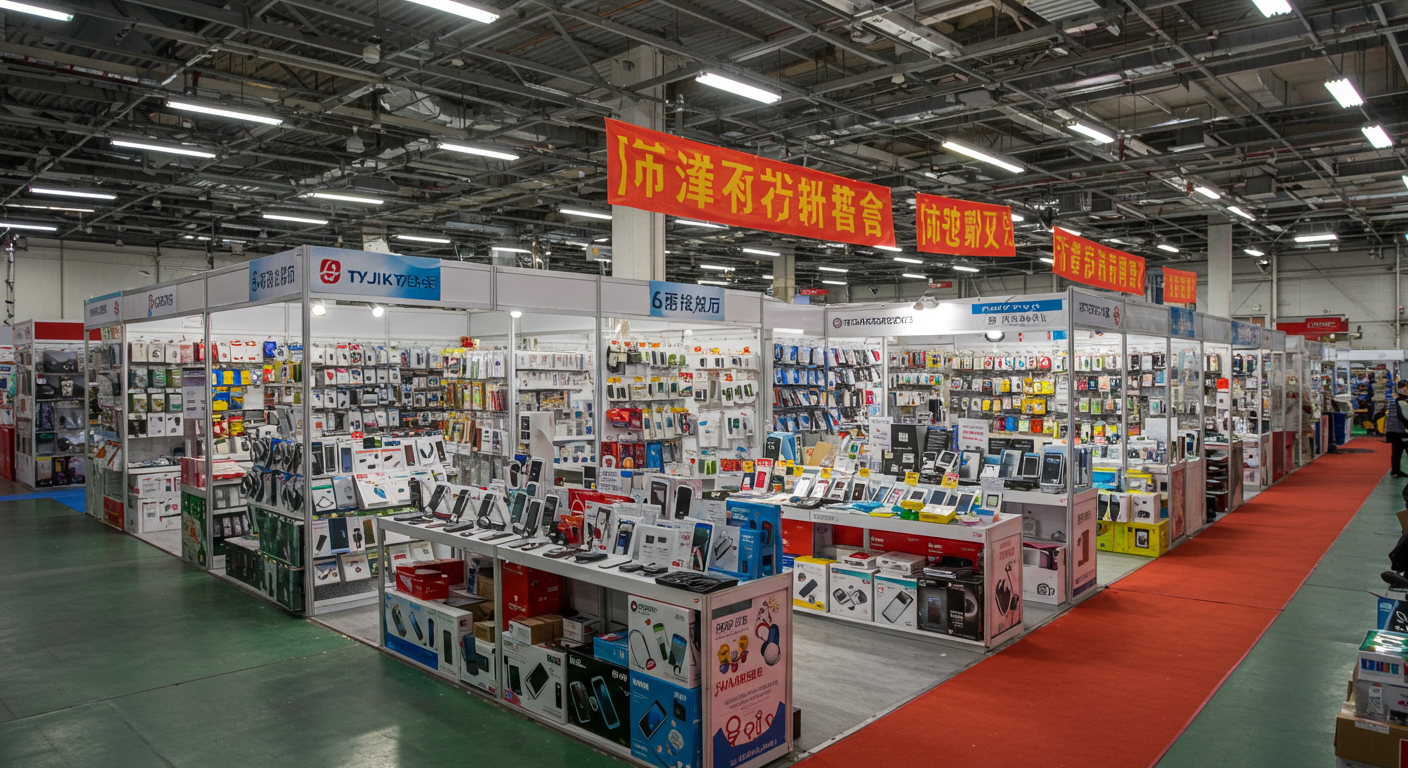 Живописный рынок электроники ТЯК с китайской архитектурой и разнообразием гаджетов