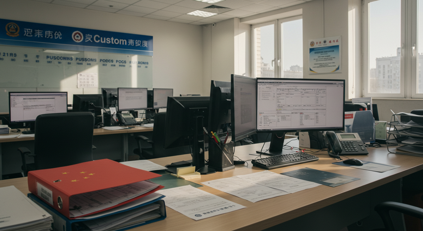 Зона подготовки доставки с коробками для Wildberries, Ozon и Яндекс.Маркет с таможенными документами