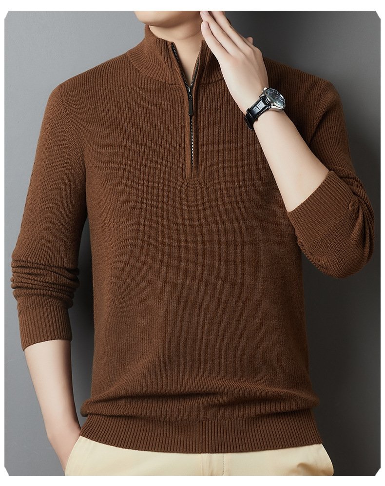 Мужской свитер из 100% шерсти оптом