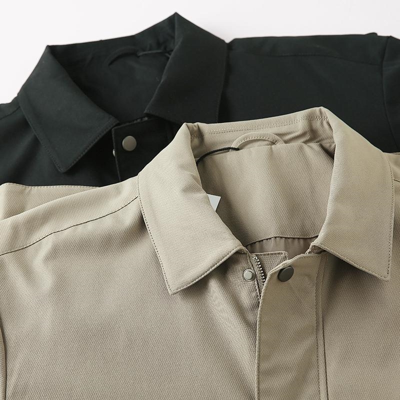 Мужская куртка с большими карманами и воротником оптом из Китая