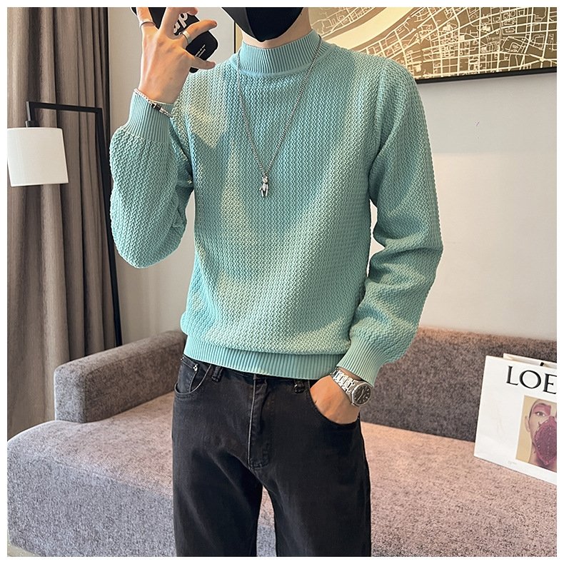 Мужской свитер с высоким воротником оптом