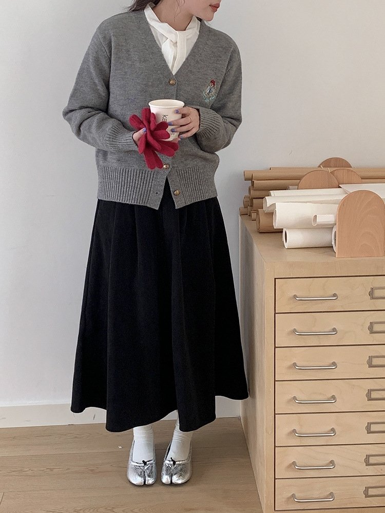 Женская длинная юбка с высокой талией и резинкой оптом из Китая