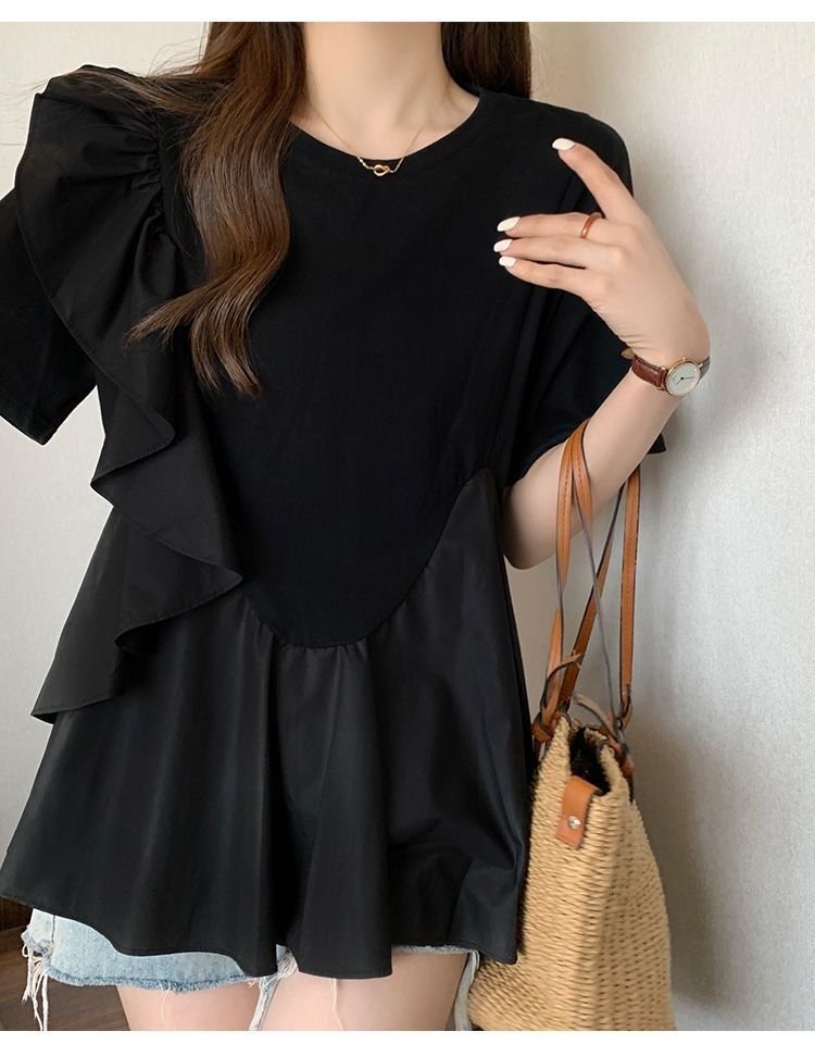 Женская футболка с коротким рукавом 2024 лето оптом