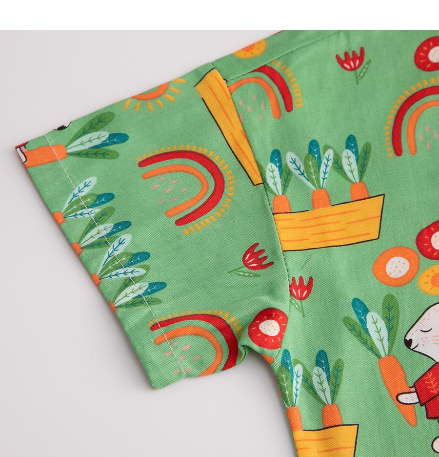 Детская рубашка с коротким рукавом UNCLEPANDA оптом из Китая