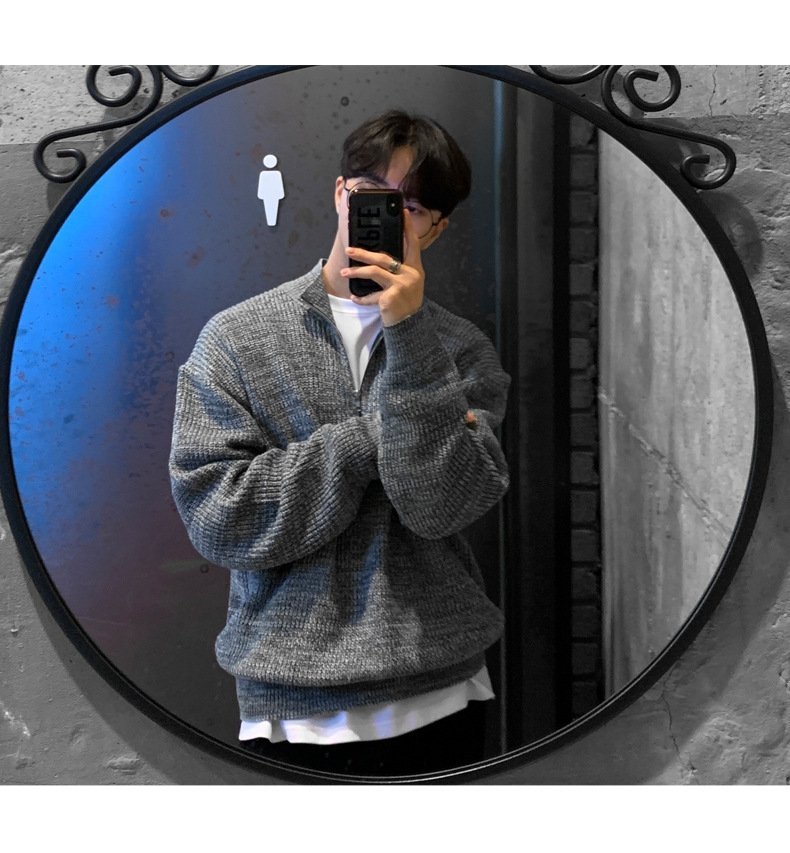 Мужская толстовка с высоким воротником и молнией оптом