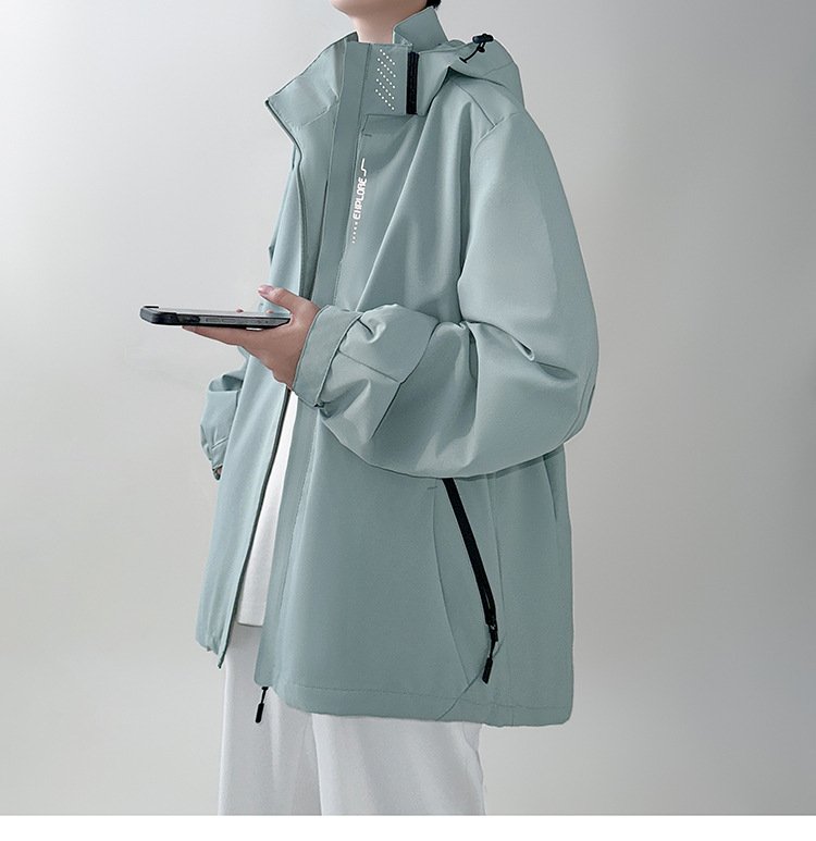 Три в одном мужская ветровка съемным капюшоном оптом из Китая