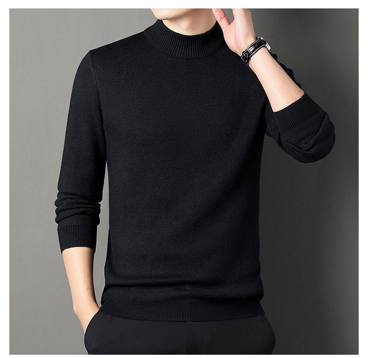 Мужской свитер с высоким воротником и утеплением оптом