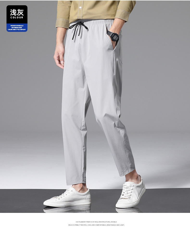 Летние мужские брюки из легкого материала оптом из Китая