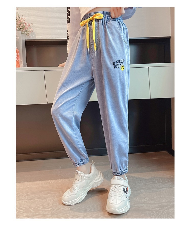 Летние джинсы для девочек оптом из Китая