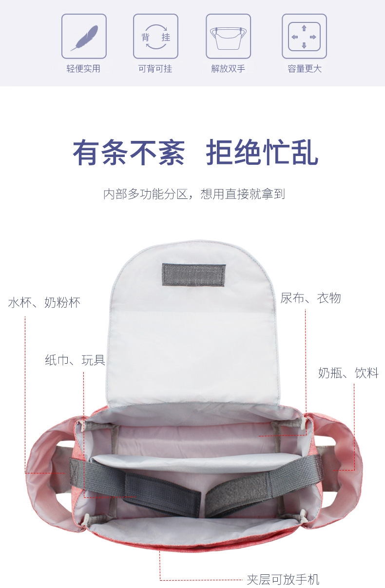 Повседневная сумка для коляски оптом из Китая