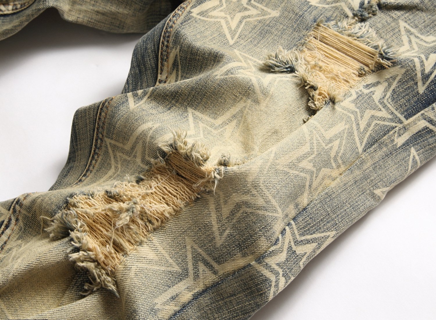 Мужские джинсы с вышивкой и принтом оптом из Китая