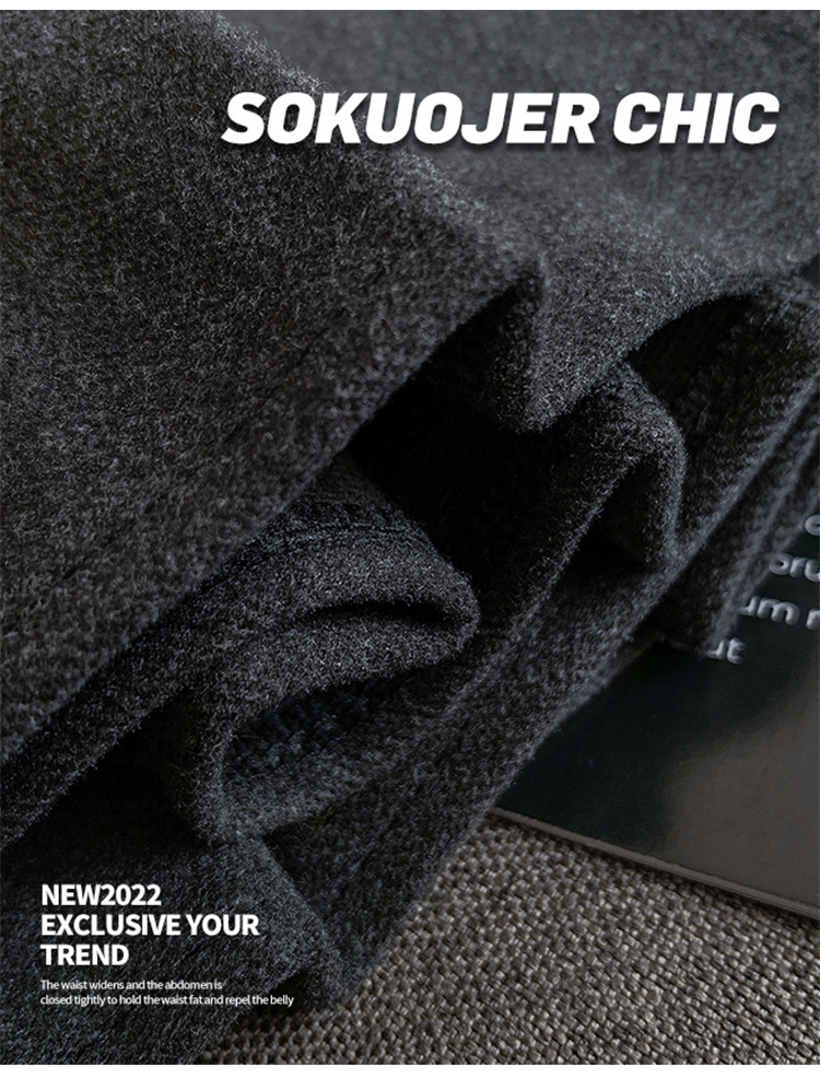 Женская юбка-плиссировка осенне-зимняя новинка из плотной шерсти с высокой посадкой, черного цвета, подчеркивающая стройность, большой размер A-силуэт оптом из Китая