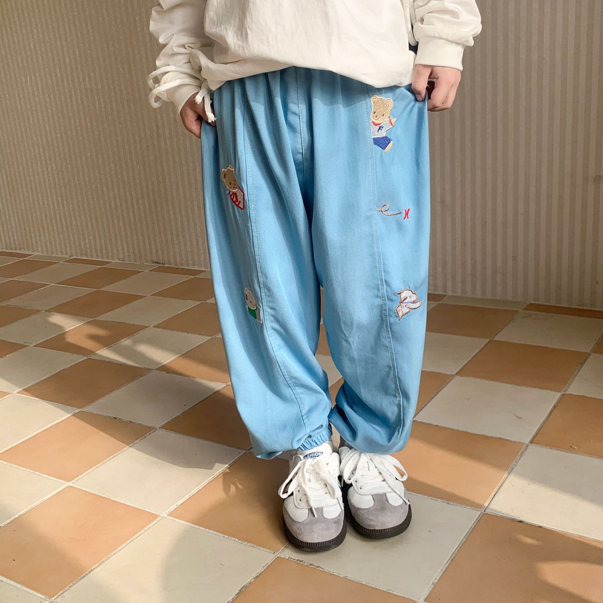 Детские джинсы с защитой от комаров и кондиционеры оптом из Китая