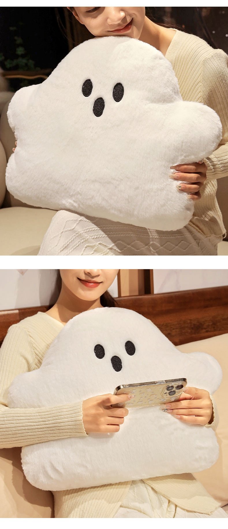 Плюшевая подушка-призрак для домашнего декора оптом
