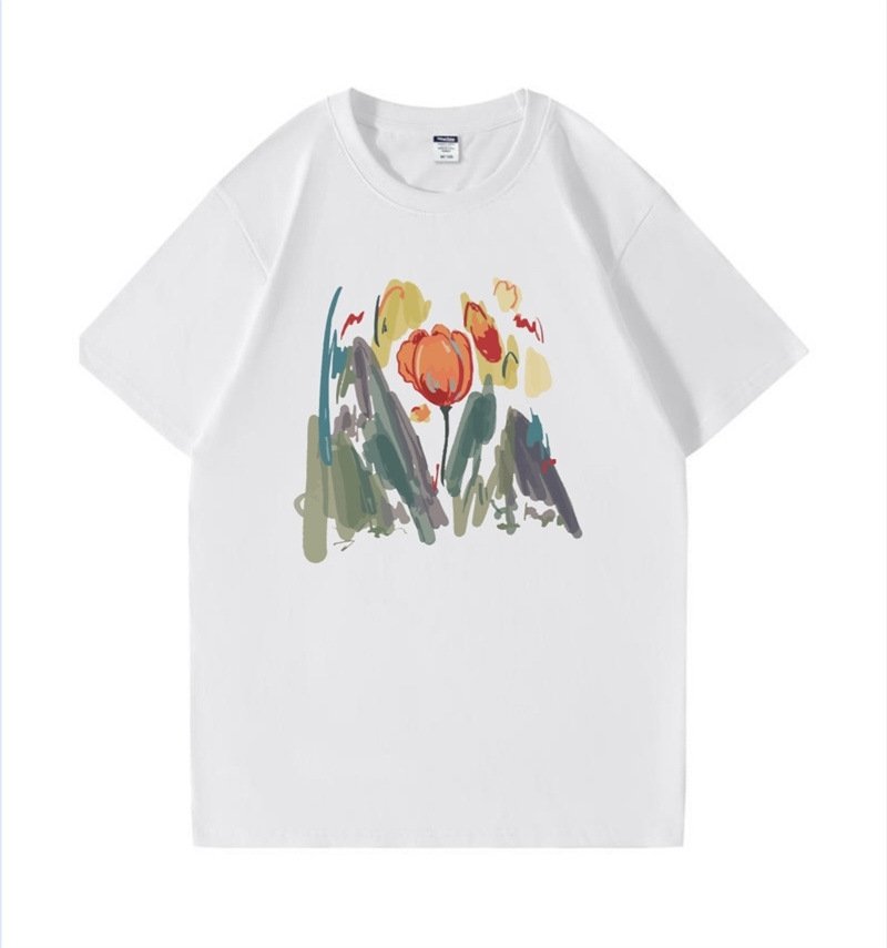 Женская футболка из чистого хлопка оптом