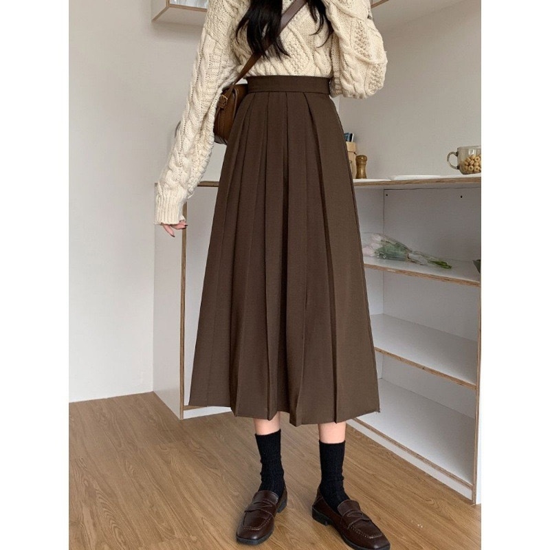 Юбка в стиле ретро с высокой талией и узором в виде зонта оптом из Китая