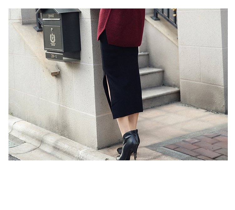 Женская длинная юбка с разрезом сзади оптом из Китая