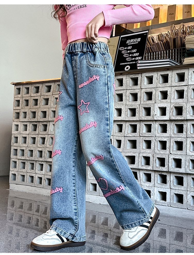 Детские джинсы весна-осень 2024 оптом