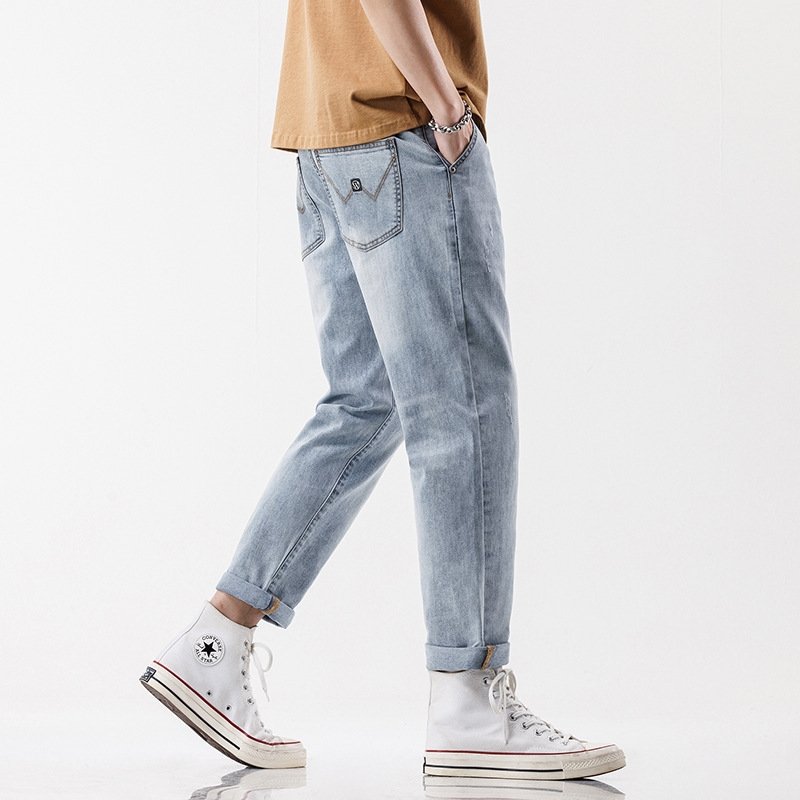 Мужские джинсы с широкими штанинами оптом из Китая