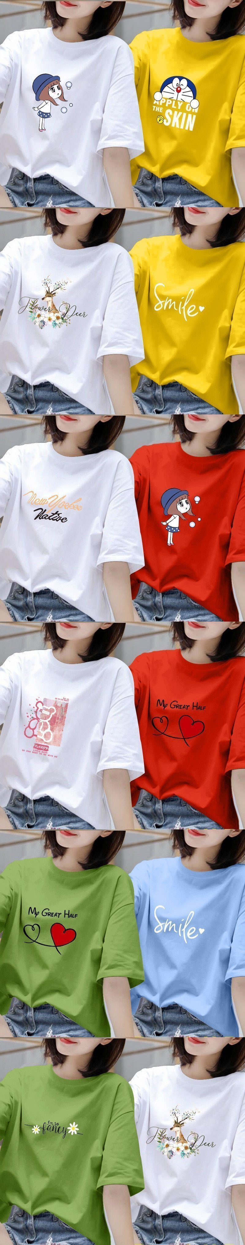 Женская футболка с коротким рукавом оптом