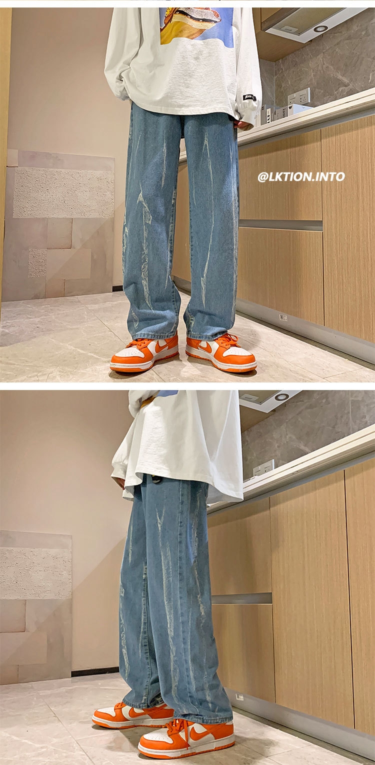 Новые мужские джинсы в стиле Гонконг весна-осень оптом из Китая