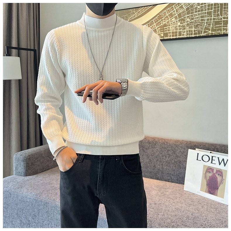 Мужской свитер с высоким воротником оптом