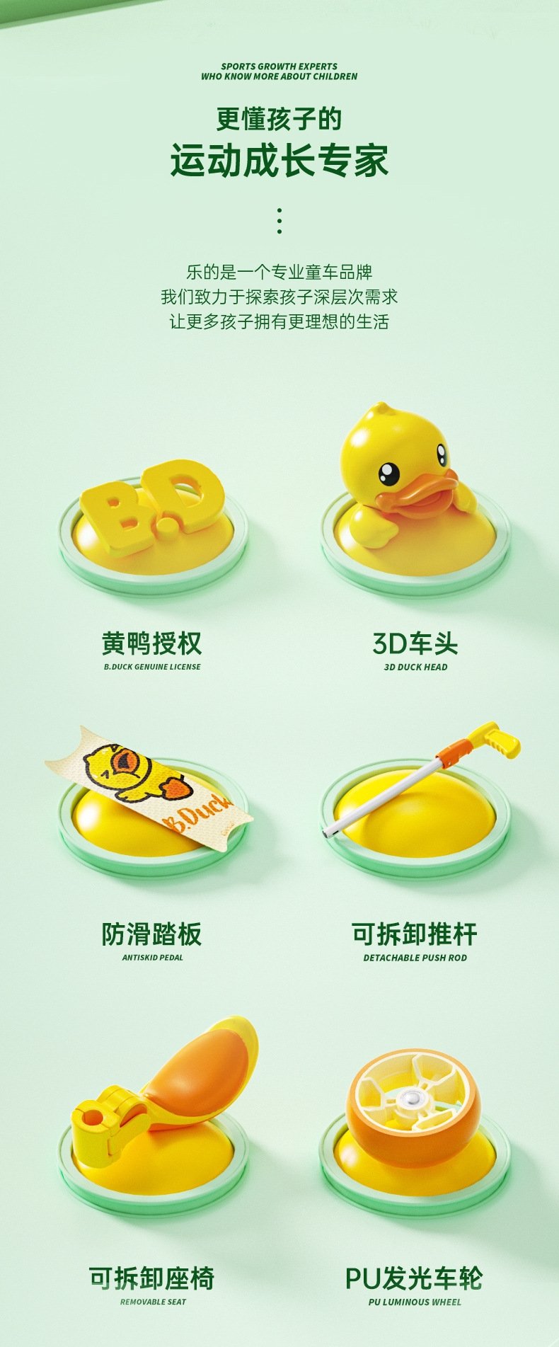 Детский трехколесный самокат B.Duck оптом