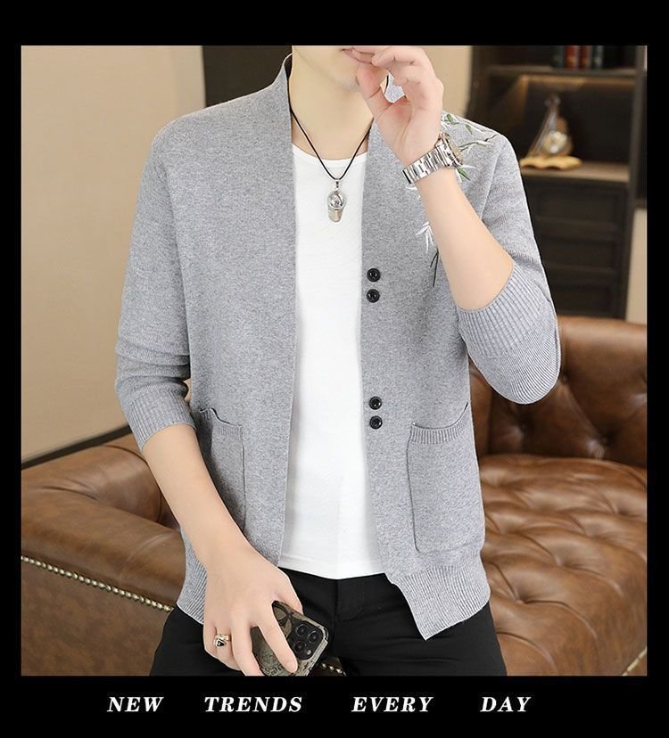 Мужская кардиган с вышивкой оптом