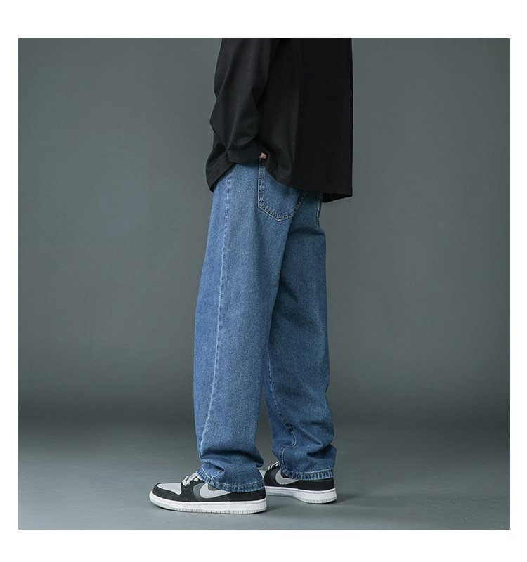 Мужские джинсы 2024 с прямыми штанинами оптом из Китая