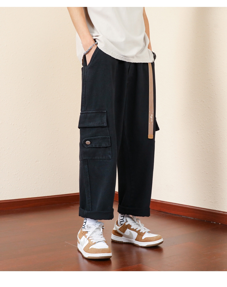 Джинсы мужские в стиле рабочей одежды оптом из Китая