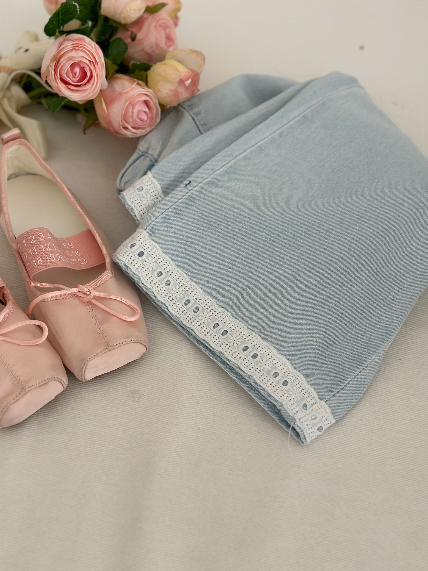 Детские джинсовые леггинсы 2024 лето оптом из Китая