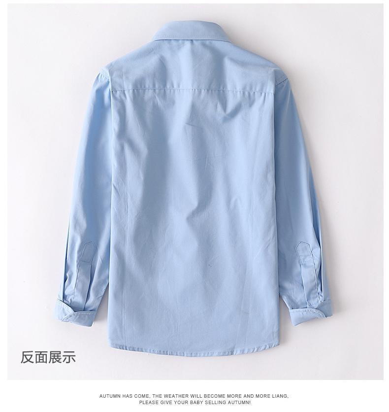 Детская синяя рубашка оптом из Китая