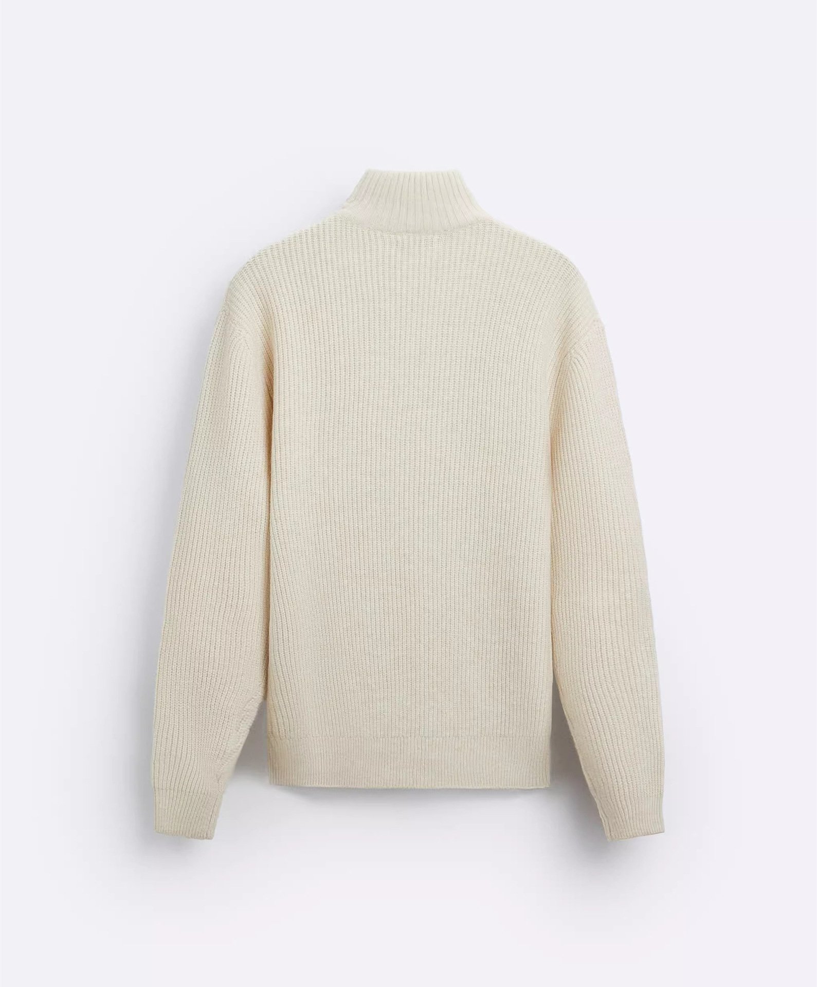 Мужской свитер с высоким воротником и молнией оптом