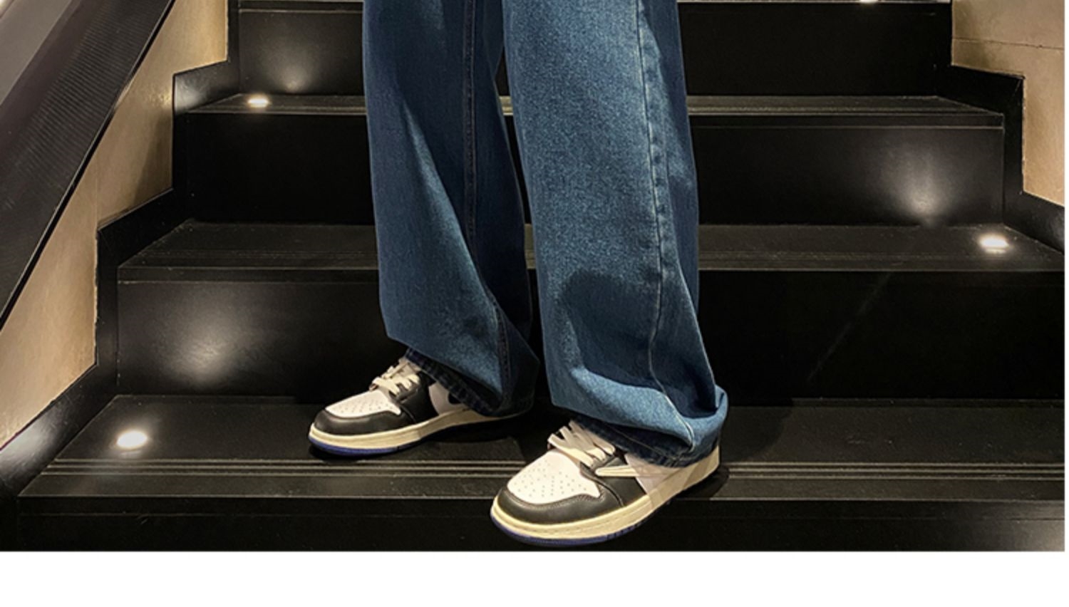 Мужские джинсы винтажного светло-голубого цвета 2024 весна оптом из Китая