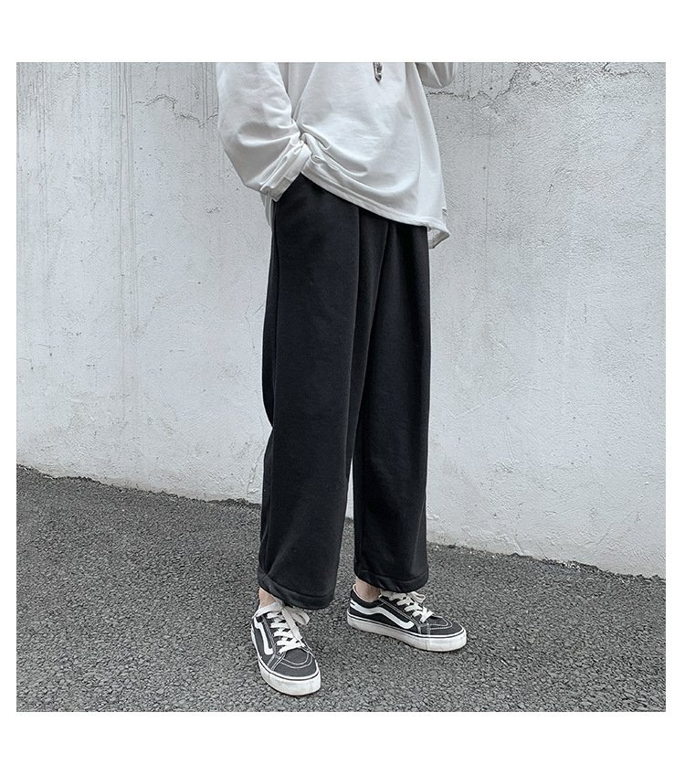 Мужские широкие джинсы в стиле ханбан с высокой посадкой оптом из Китая