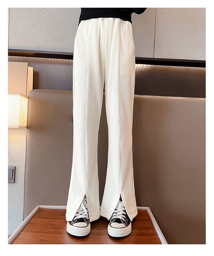 Детские летние широкие брюки с разрезами оптом